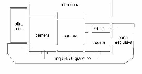 Trilocale buono stato, piano terra, borgo panigale, bologna