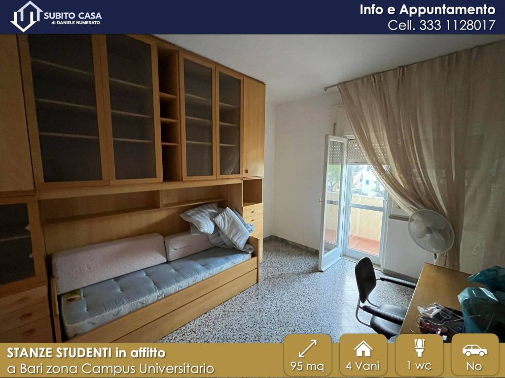 Stanza singola via fabrizio veniero n2, bari