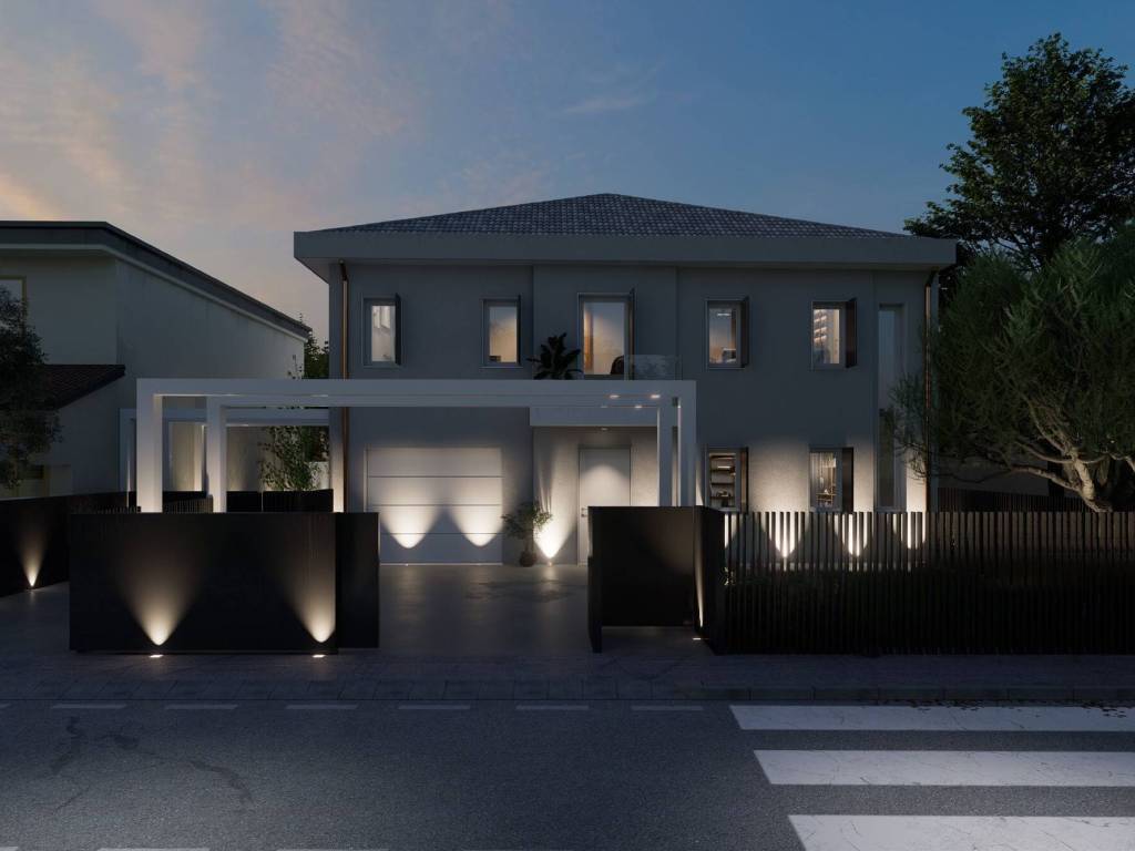 Villa bifamiliare via roma 120, centro, saonara