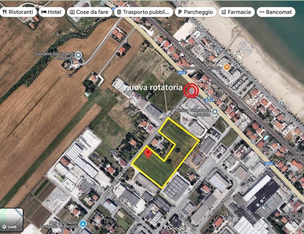 Terreno edificabile strada della marina 3, cesanella, senigallia