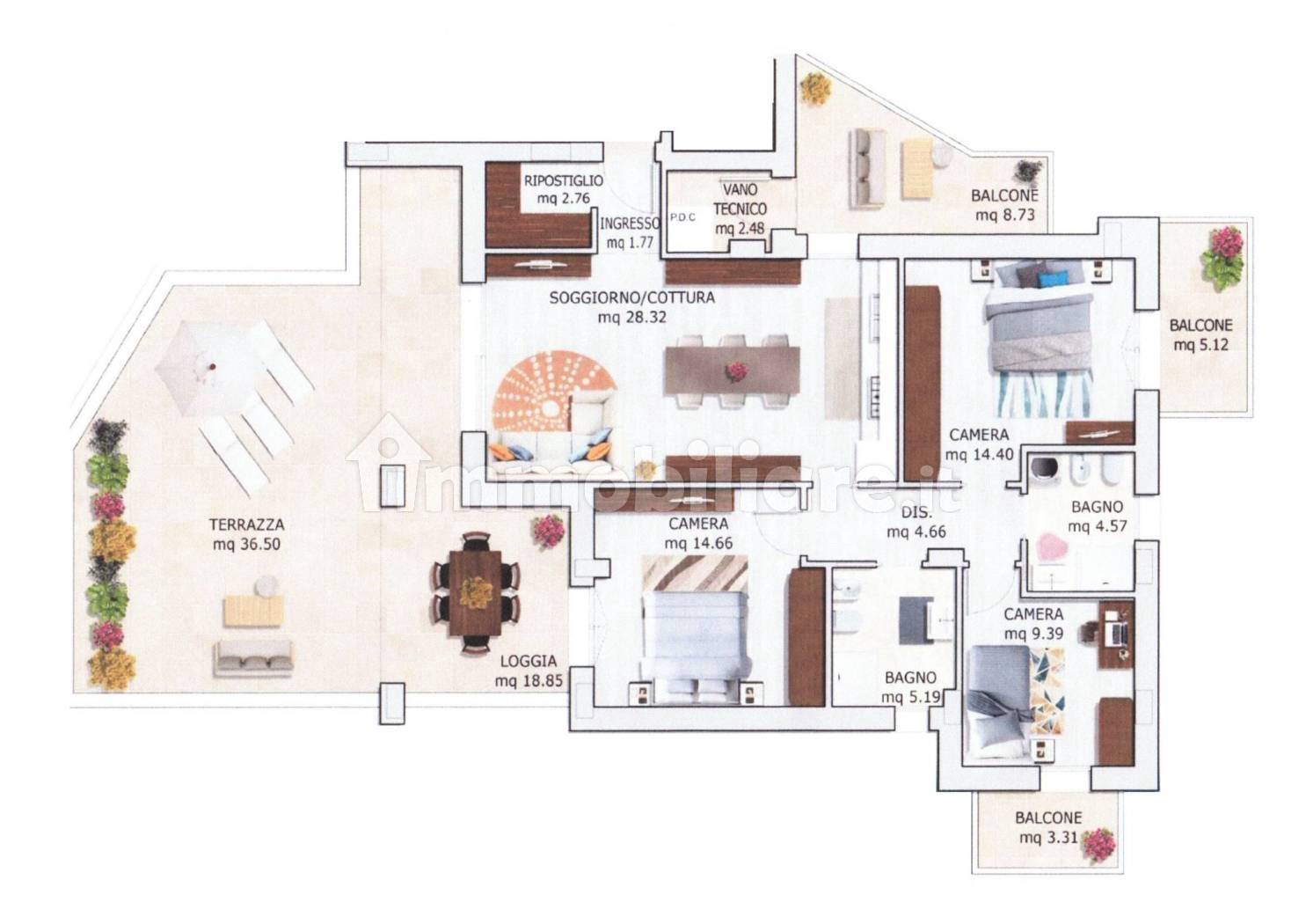 Appartamento in vendita a Riccione