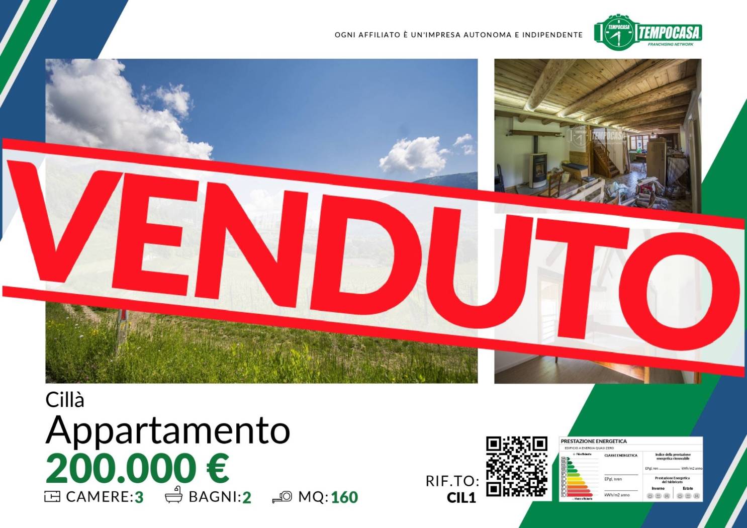 Appartamento in vendita a Comano Terme