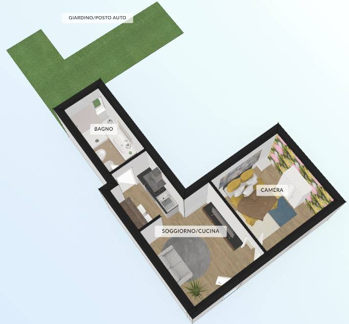 Bilocale via Leopoldo Micucci, Romanina, Roma