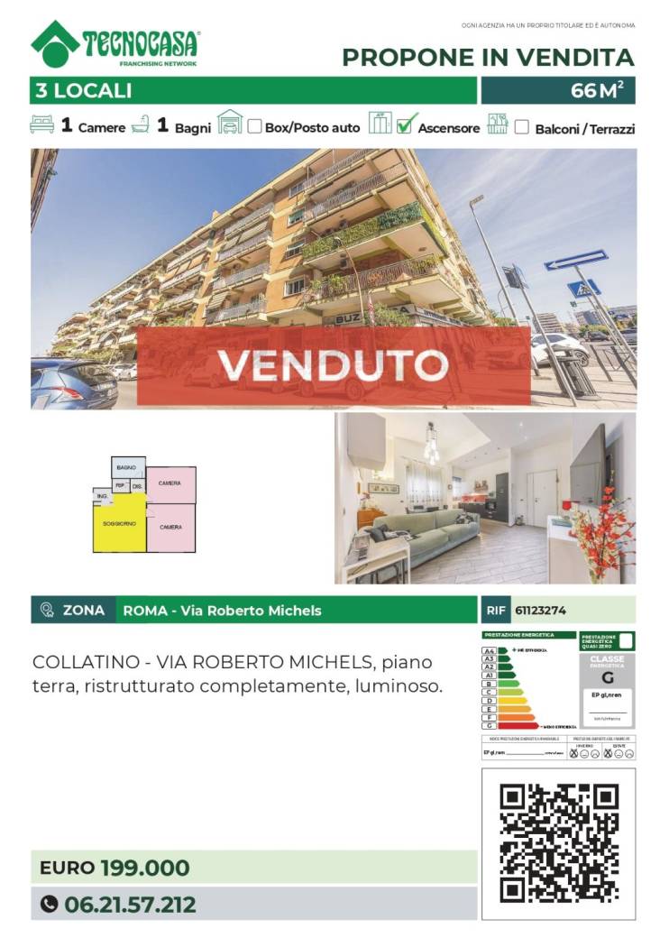 Appartamento in vendita a Roma