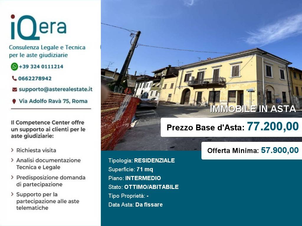 Appartamento in asta a Veduggio con Colzano