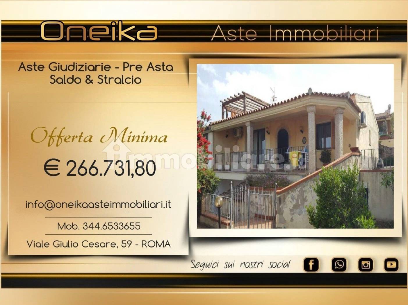 Appartamento in vendita a Arzachena