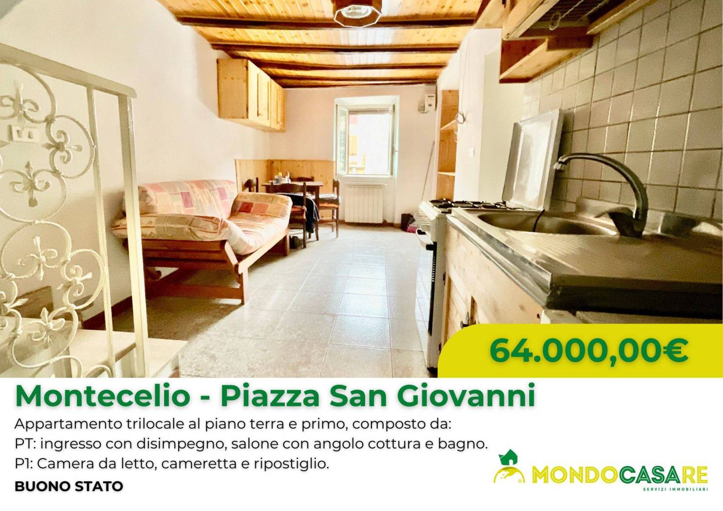 Appartamento in vendita a Guidonia Montecelio