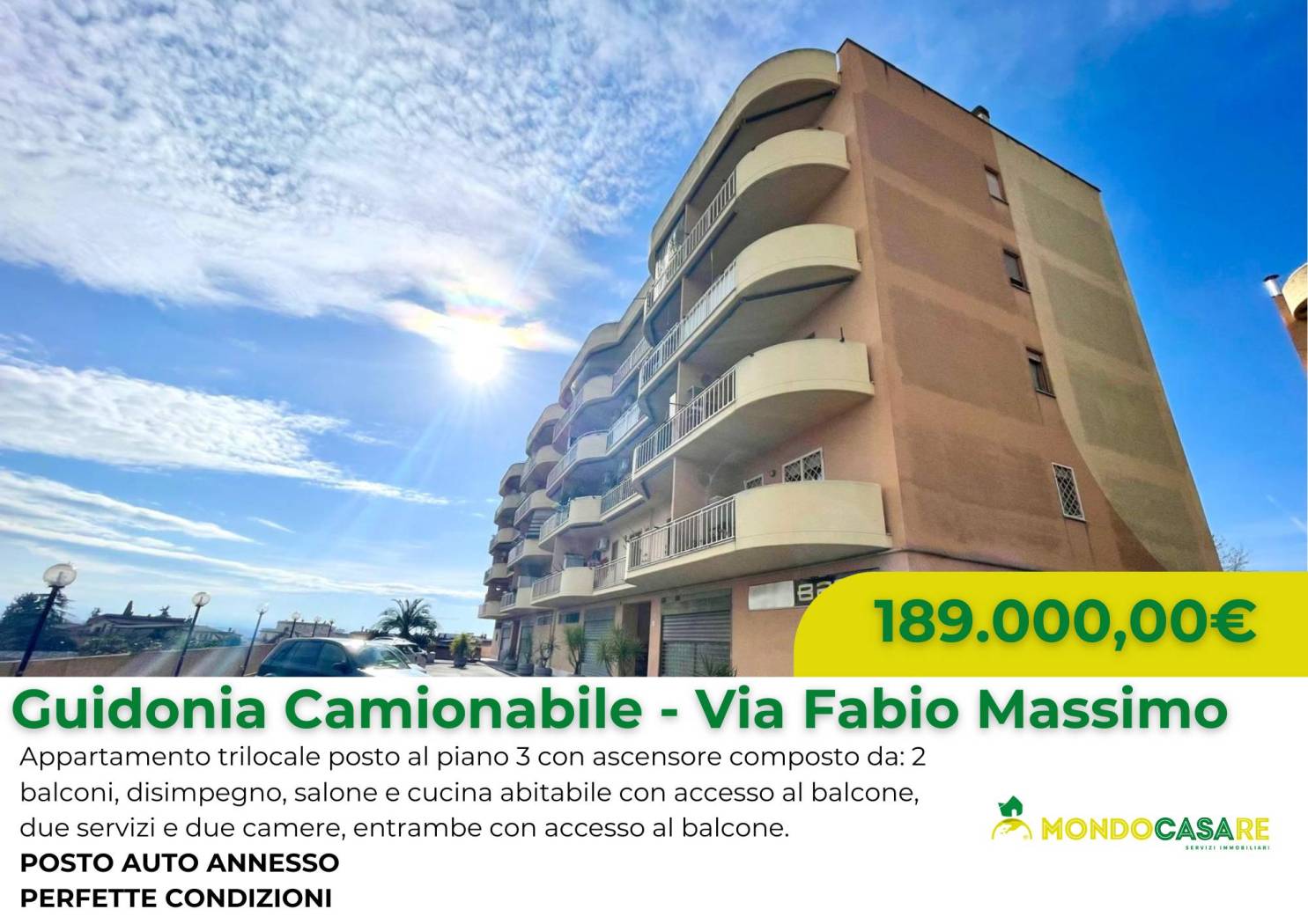 Appartamento in vendita a Guidonia Montecelio