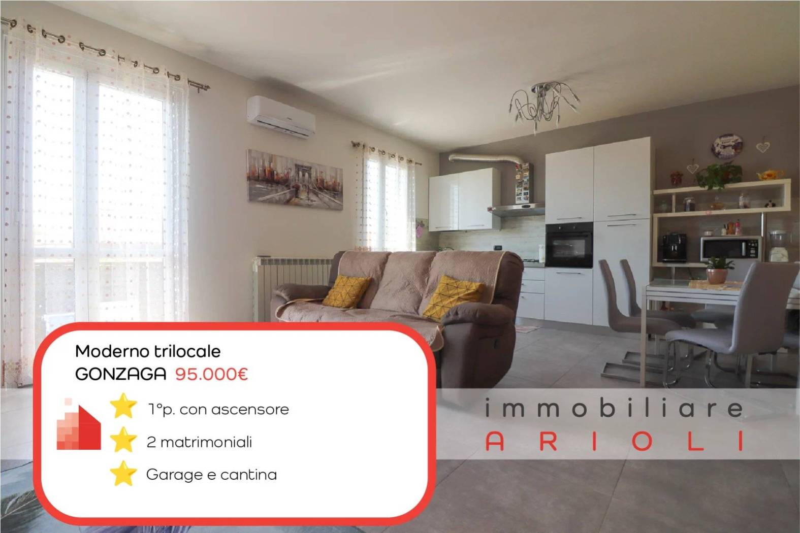 Appartamento in vendita a Gonzaga