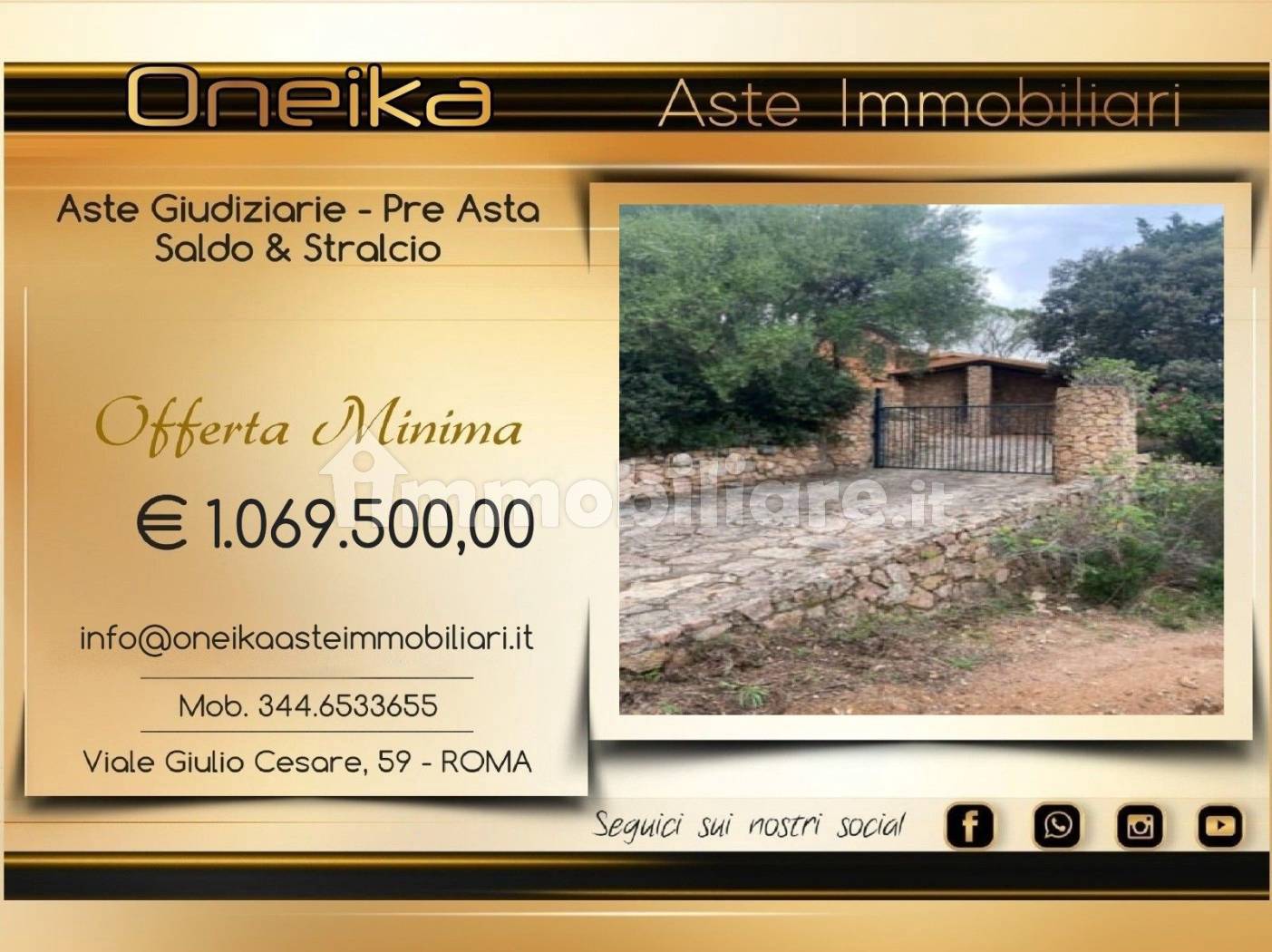 Villa in vendita a Trinità d'Agultu e Vignola