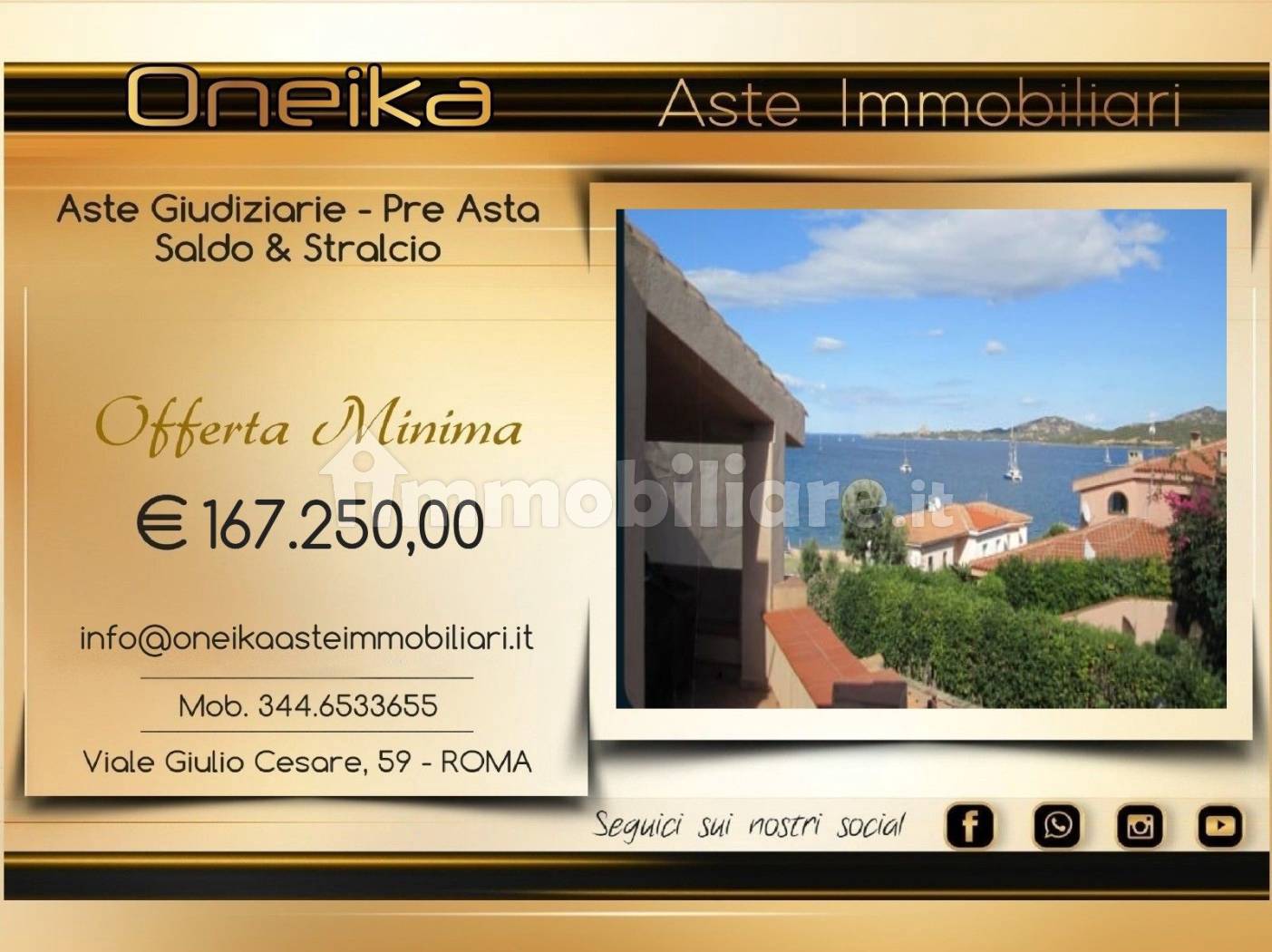 Appartamento in vendita a Arzachena