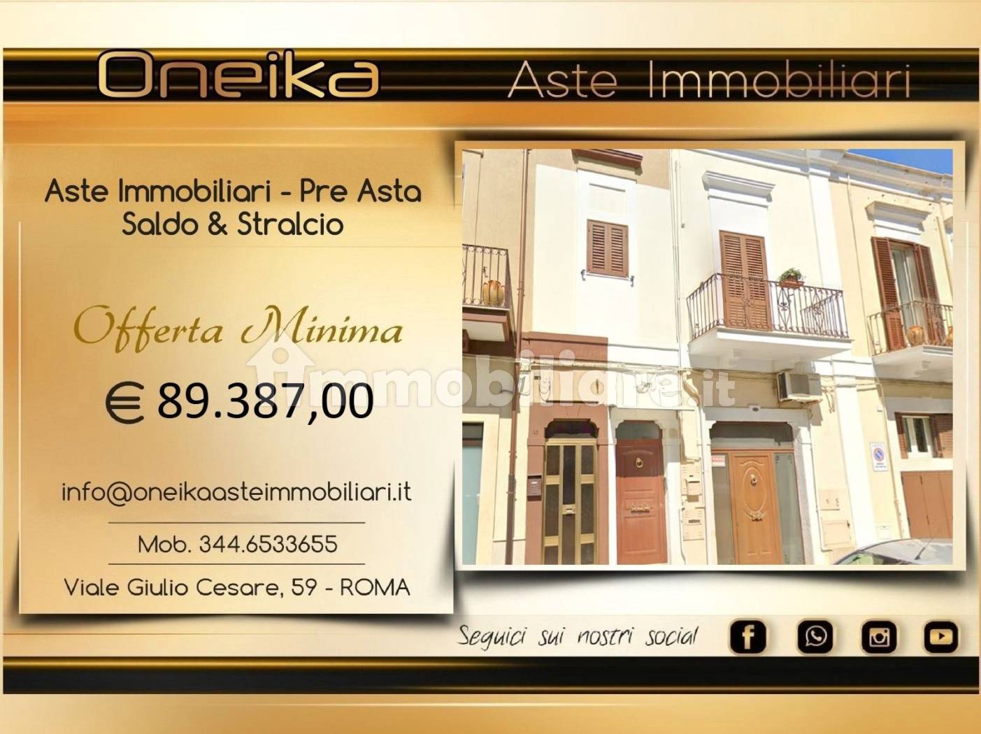 Appartamento in vendita a Mola di Bari