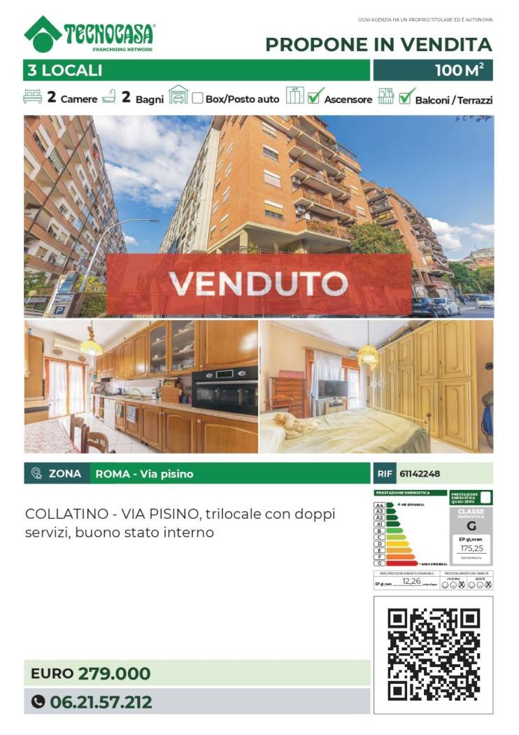 Appartamento in vendita a Roma