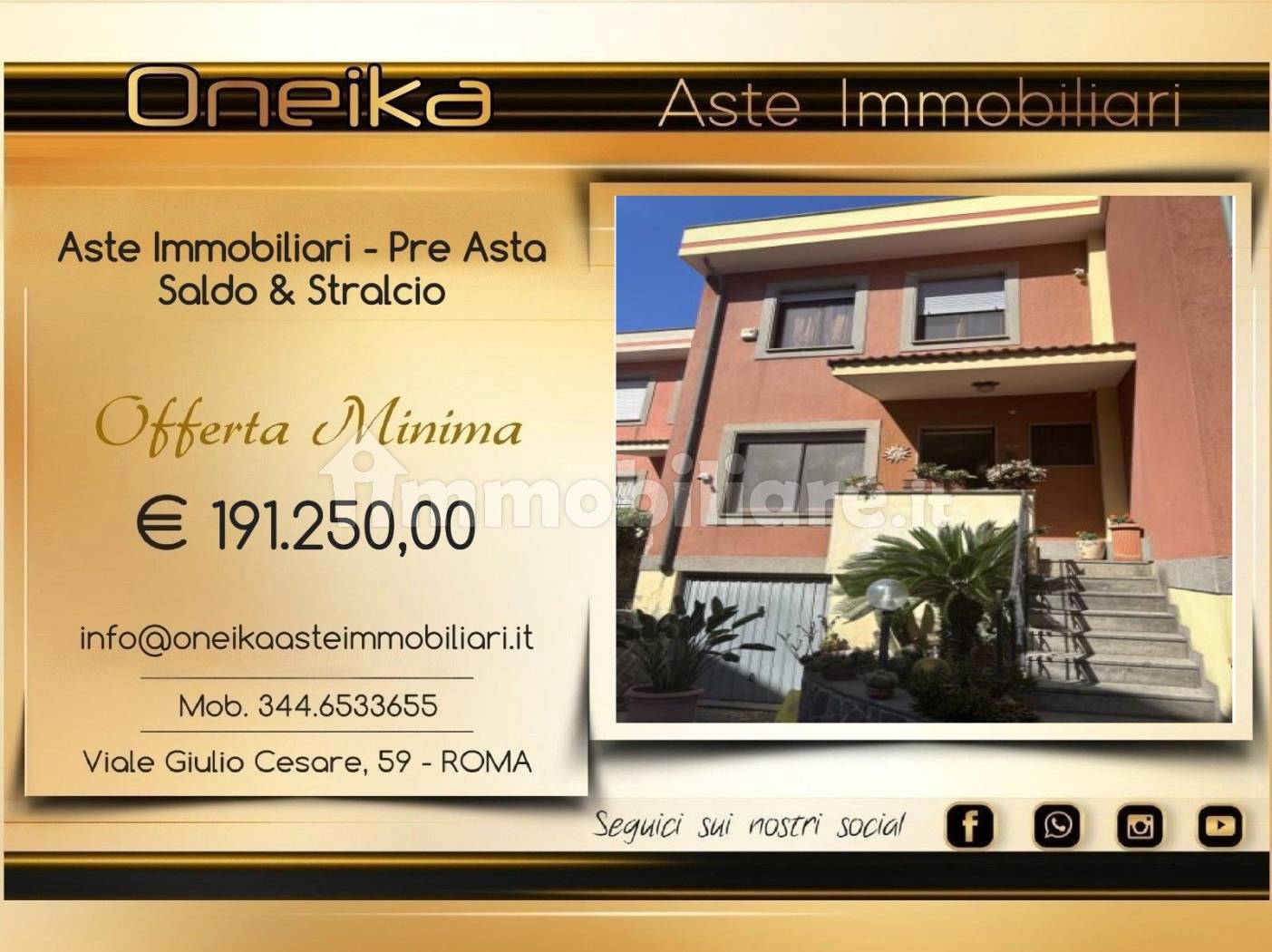 Villetta a schiera in vendita a Fiumicino