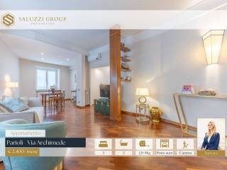 4-room flat via Archimede, Euclide, Rome