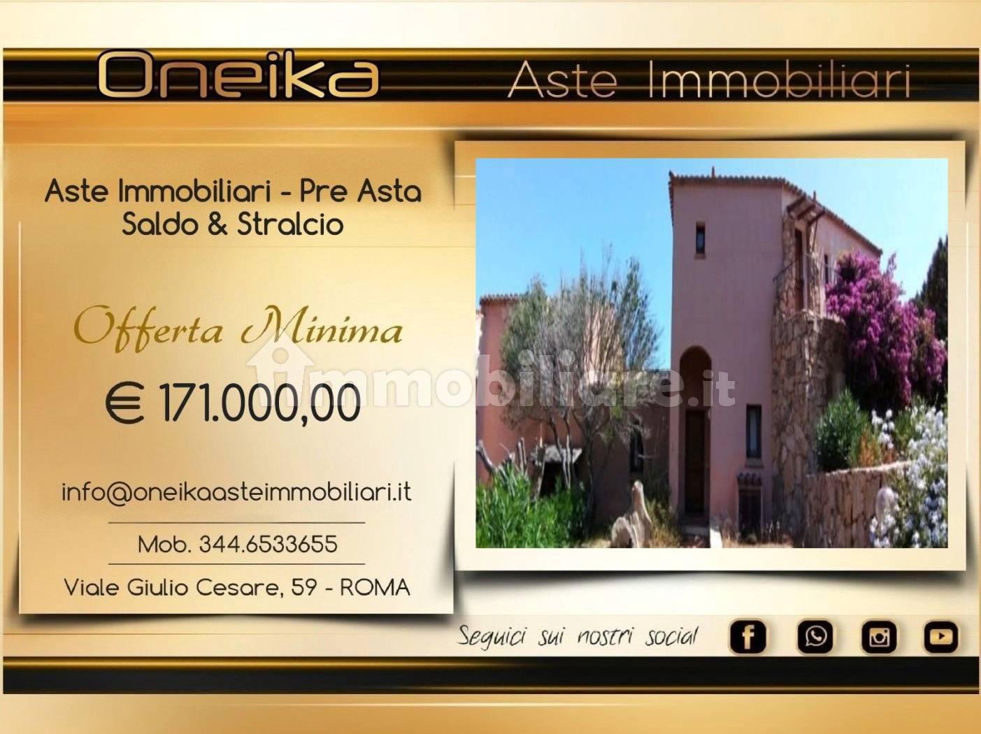 Appartamento in vendita a Arzachena