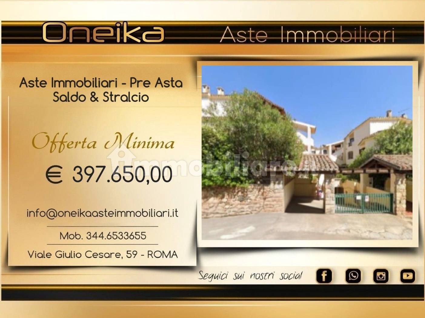 Appartamento in vendita a Olbia