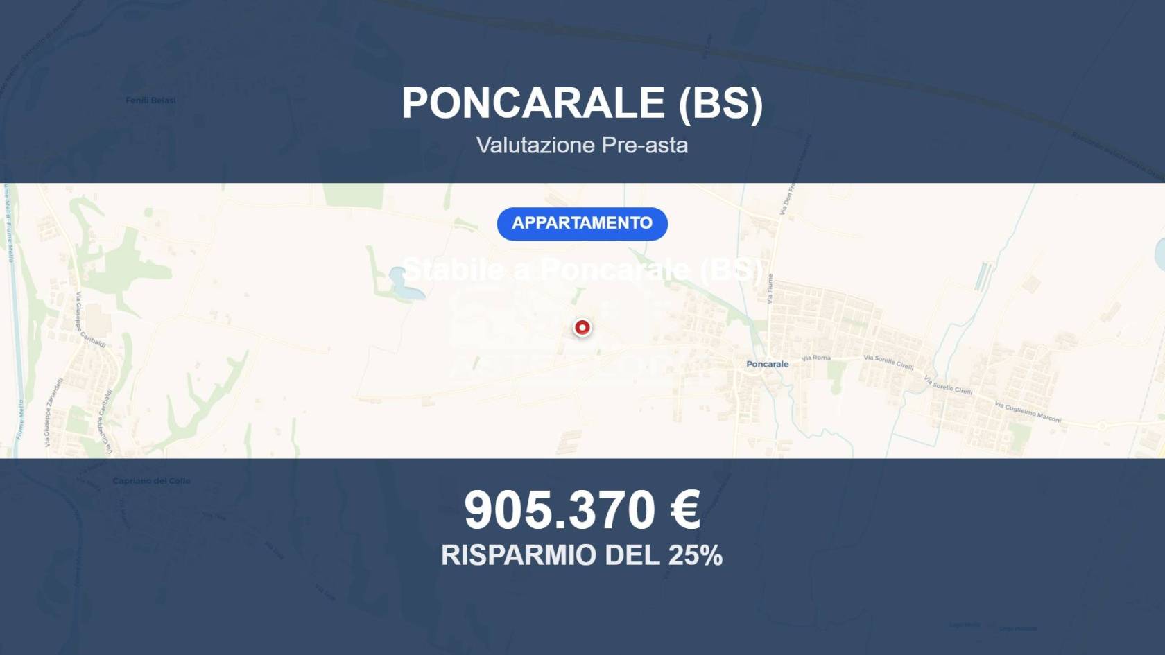 Appartamento in vendita a Poncarale