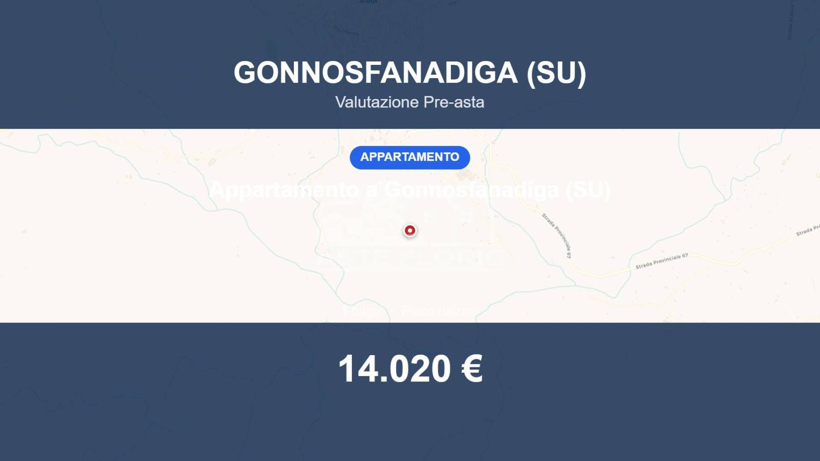 Appartamento in vendita a Gonnosfanadiga
