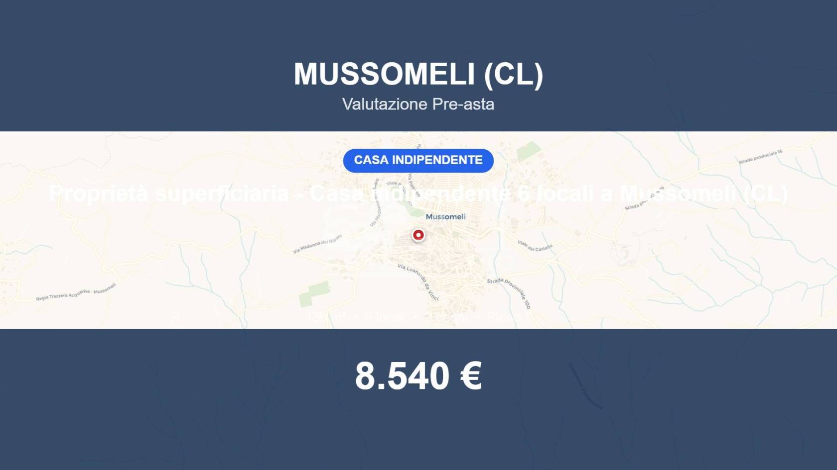 Villa in vendita a Mussomeli