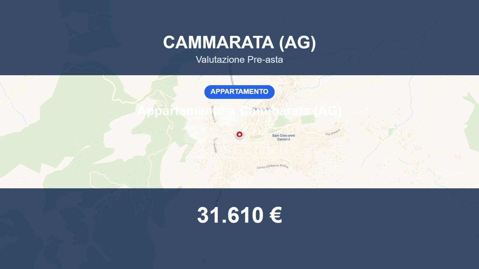 Appartamento in vendita a Cammarata