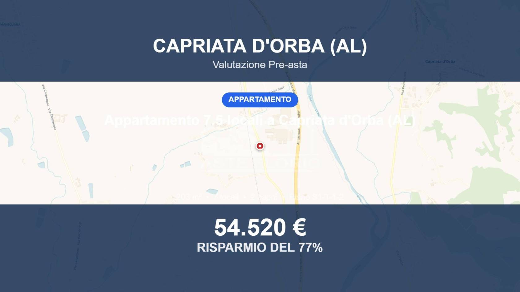 Appartamento in vendita a Capriata d'Orba