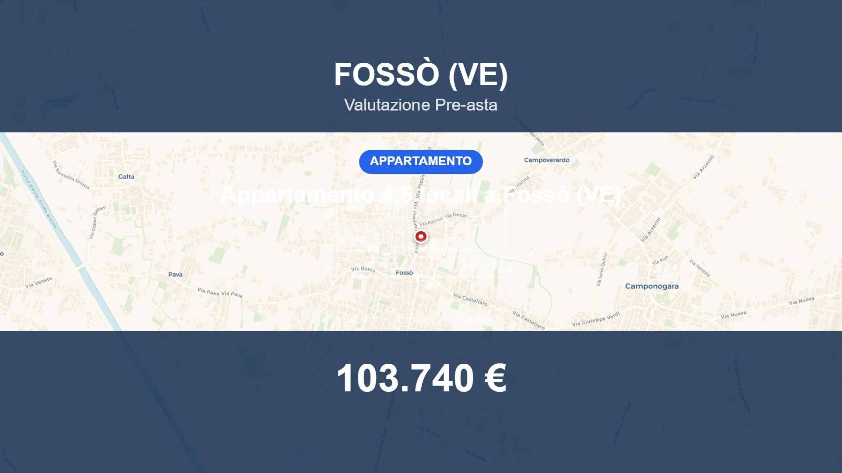 Appartamento in vendita a Fossò