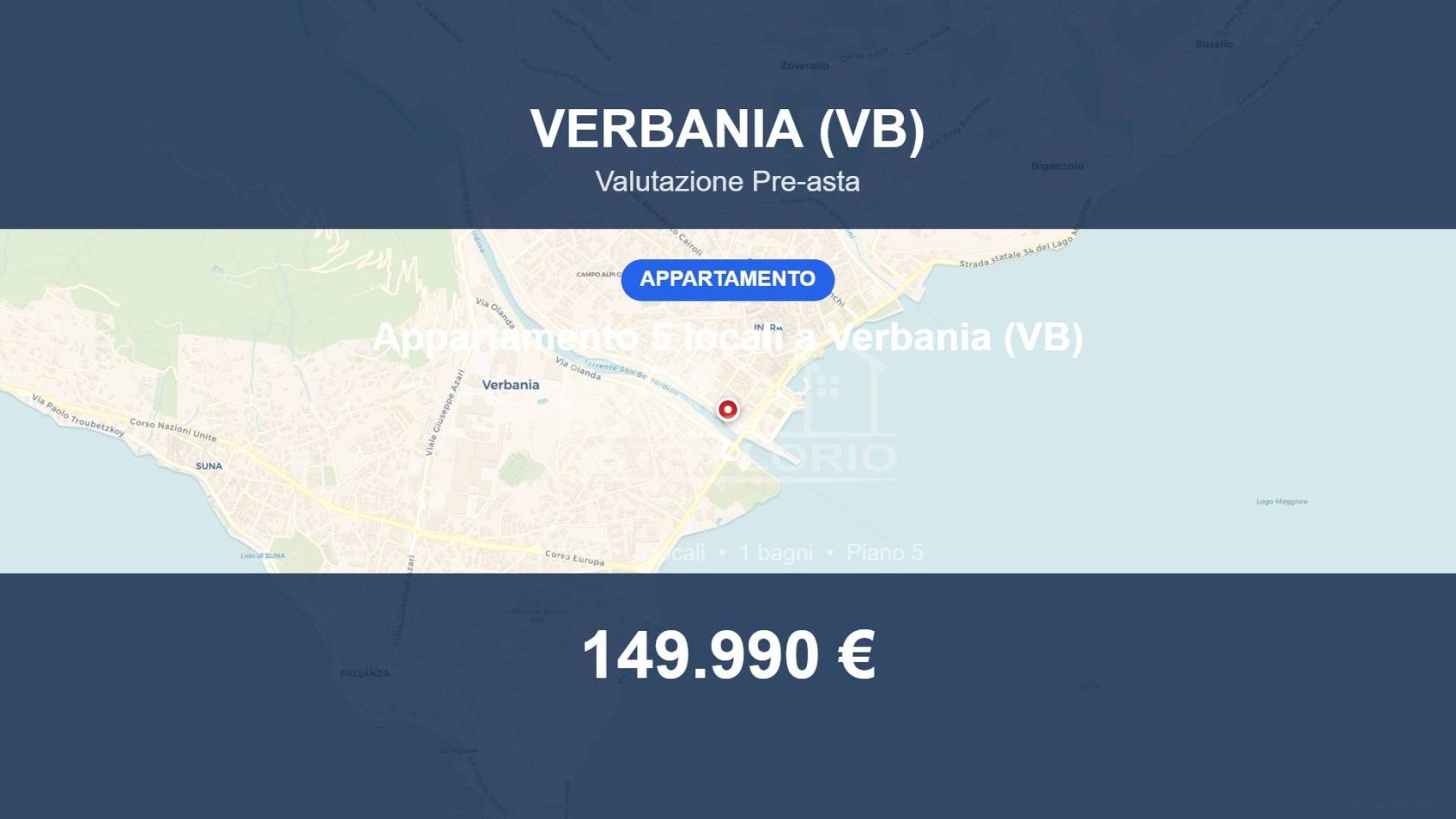 Appartamento in vendita a Verbania