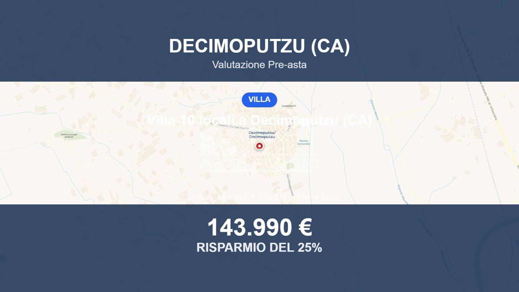 Villa in vendita a Decimoputzu