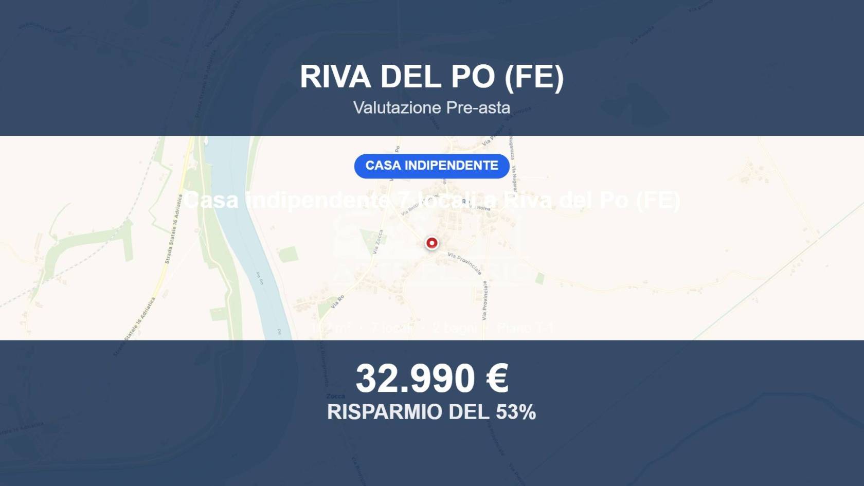 Villa in vendita a Riva del Po