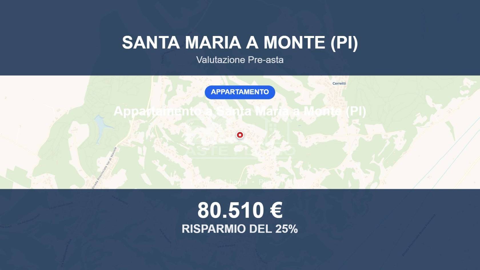 Appartamento in vendita a Santa Maria a Monte