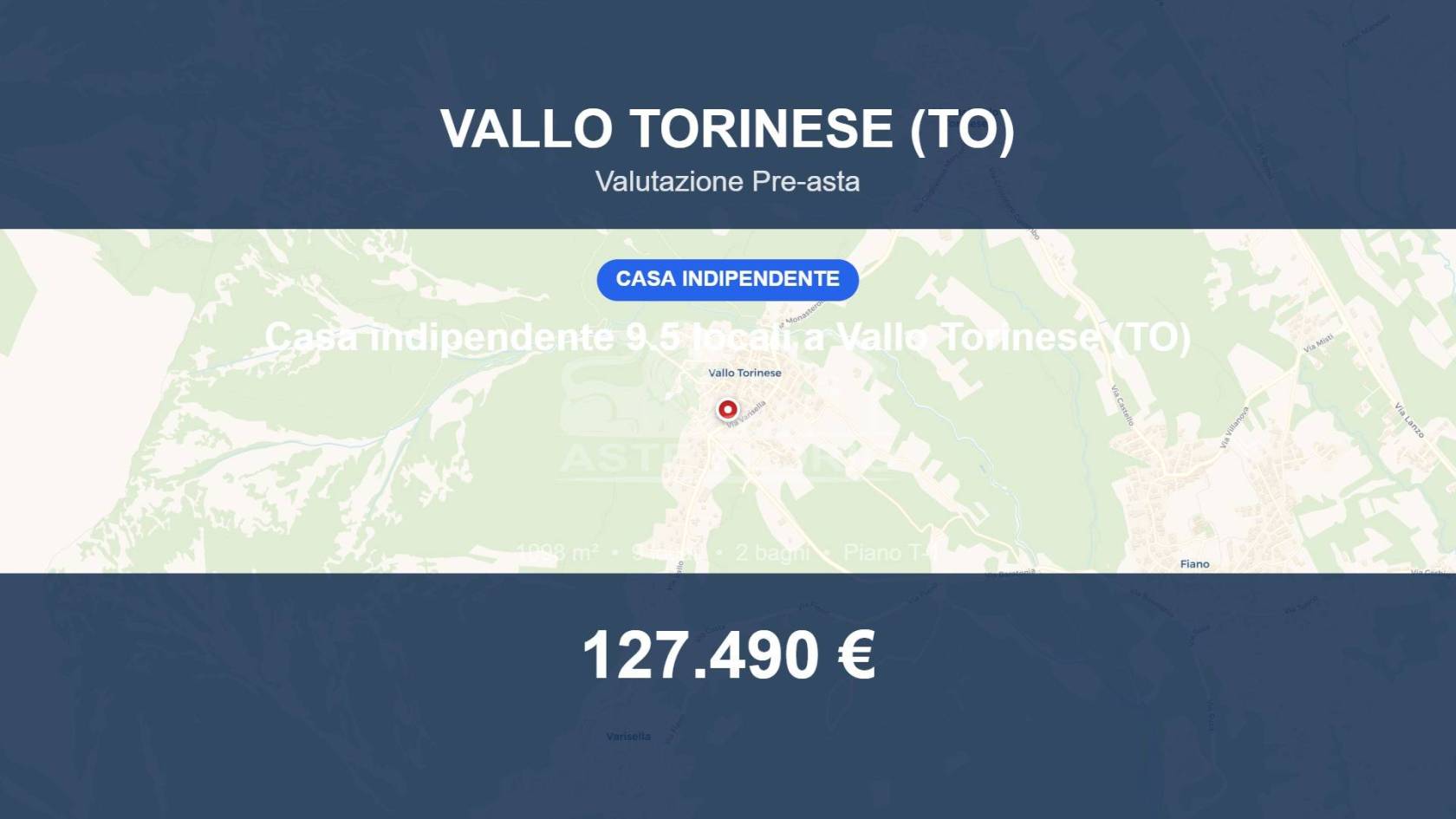Villa in vendita a Vallo Torinese