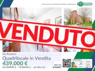Quadrilocale via Rombon 57, Quartiere Feltre, Milano