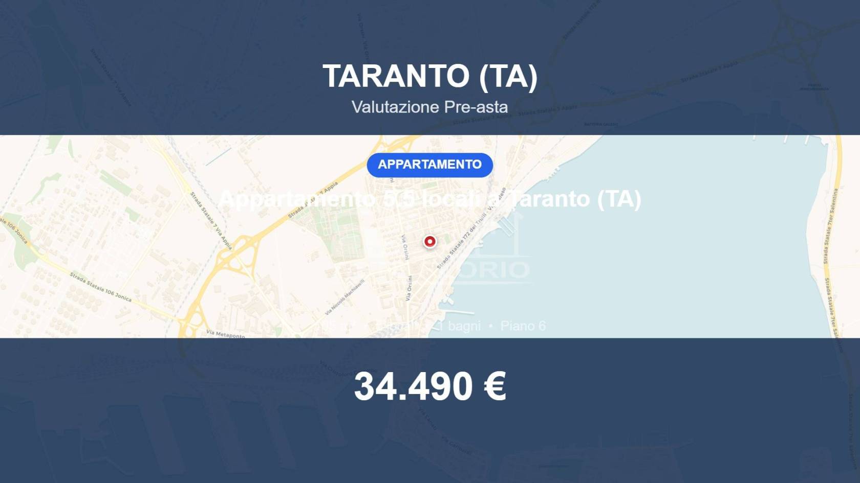 Appartamento in vendita a Taranto
