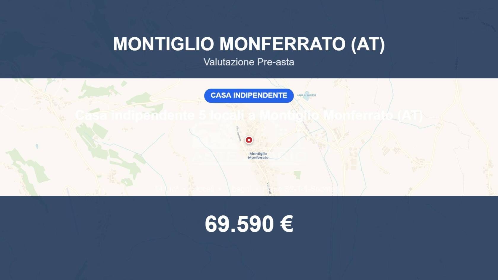 Villa in vendita a Montiglio Monferrato