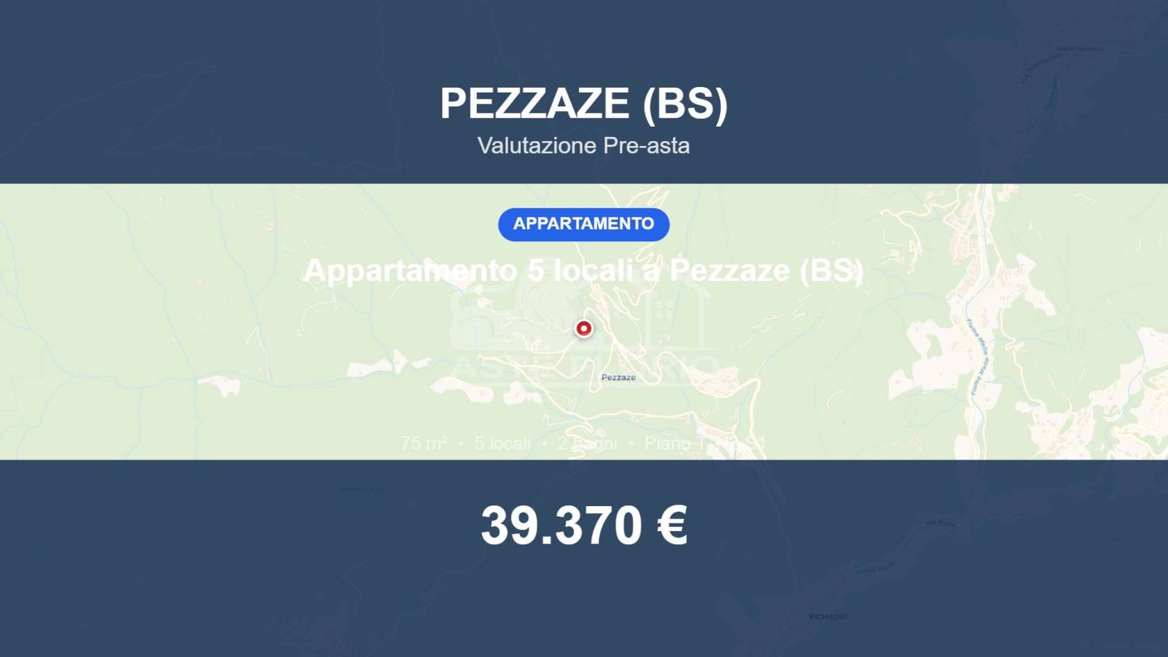 Appartamento in vendita a Pezzaze
