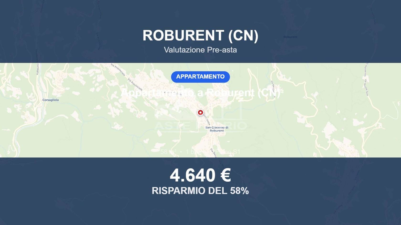Appartamento in vendita a Roburent