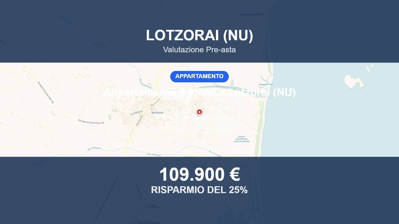 Appartamento in vendita a Lotzorai