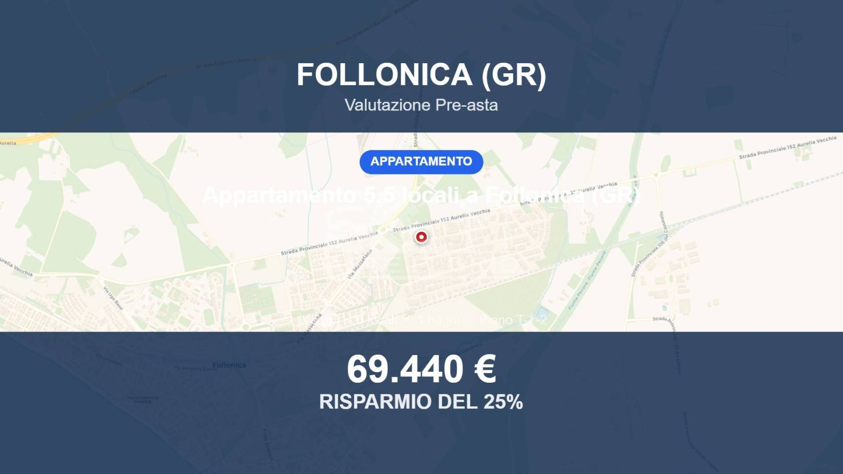 Appartamento in vendita a Follonica