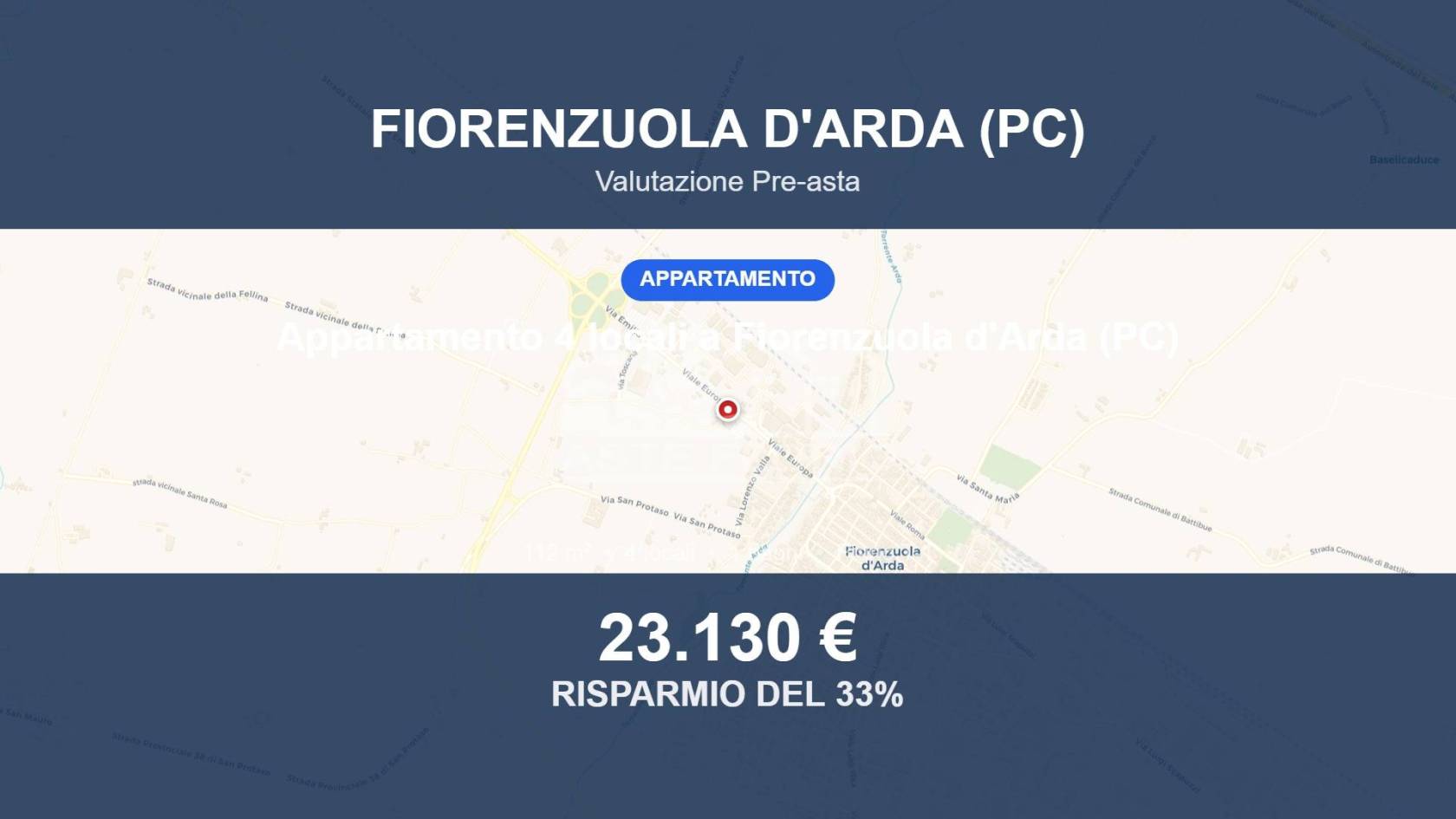 Appartamento in vendita a Fiorenzuola d'Arda