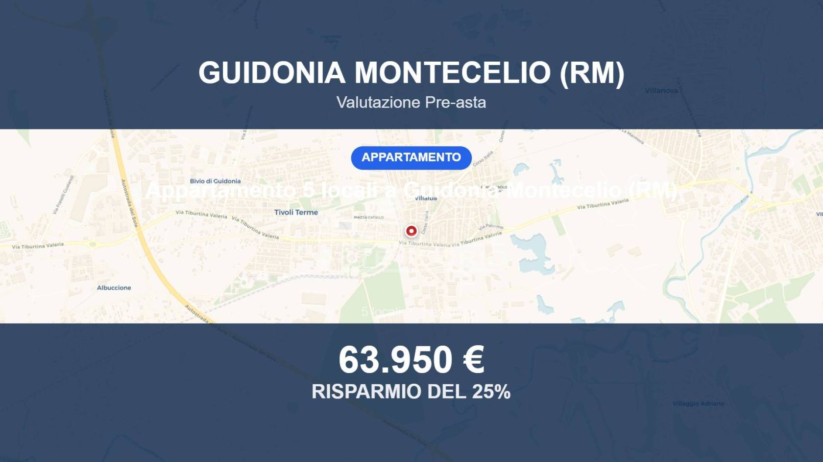 Appartamento in vendita a Guidonia Montecelio