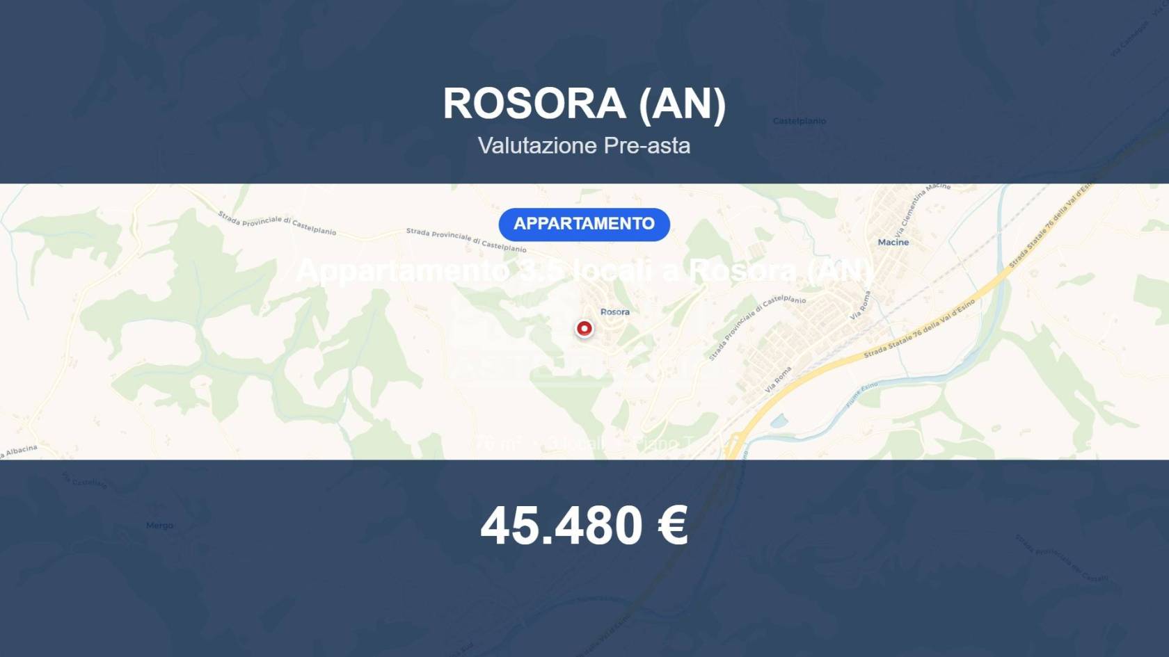 Appartamento in vendita a Rosora