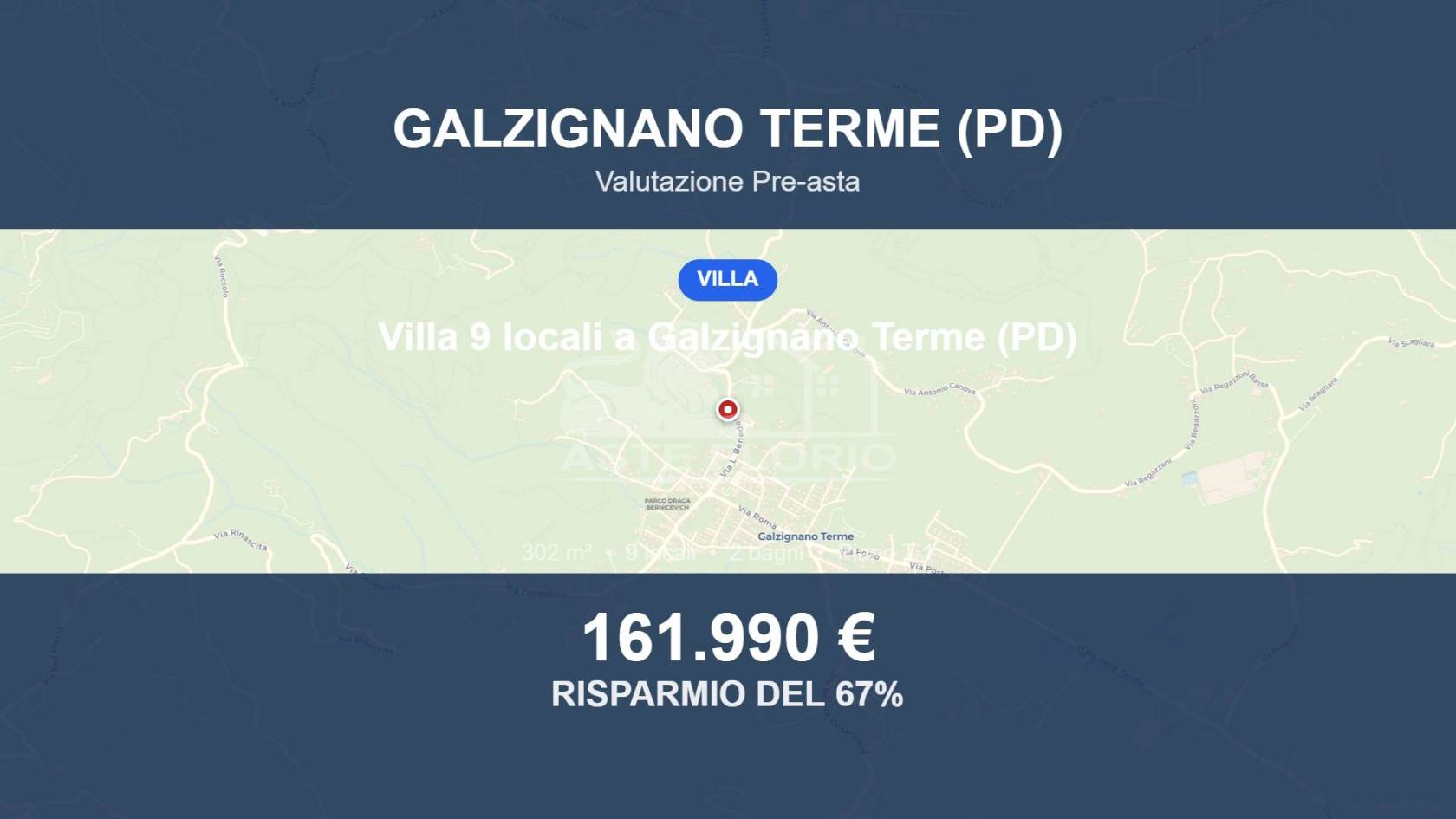 Villa in vendita a Galzignano Terme