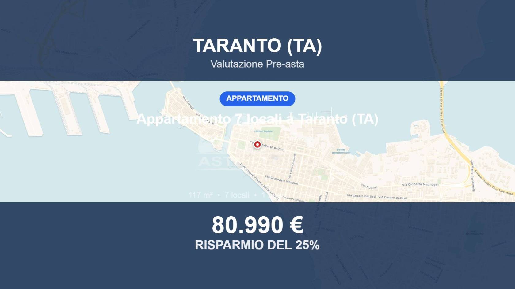 Appartamento in vendita a Taranto