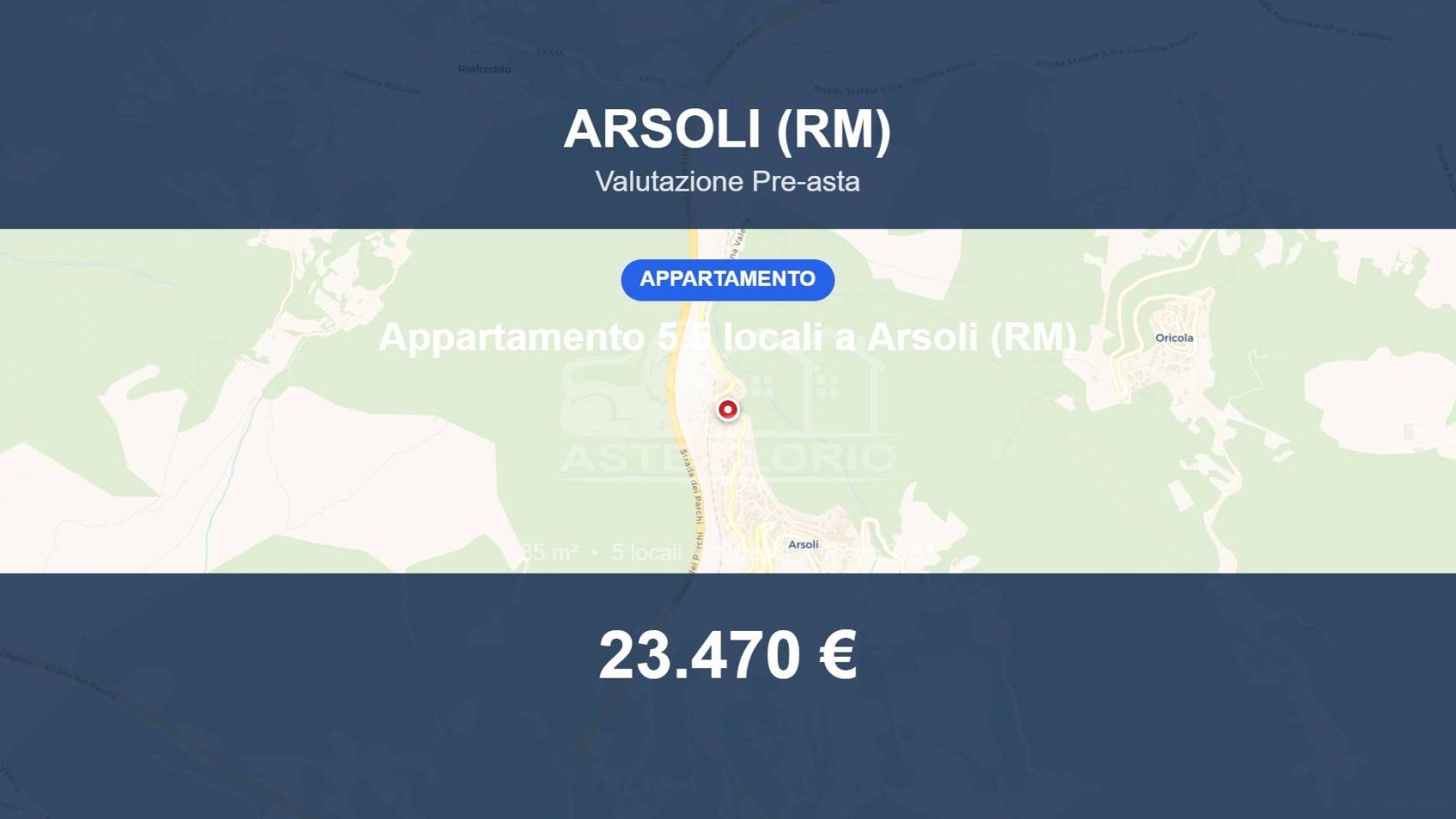 Appartamento in vendita a Arsoli