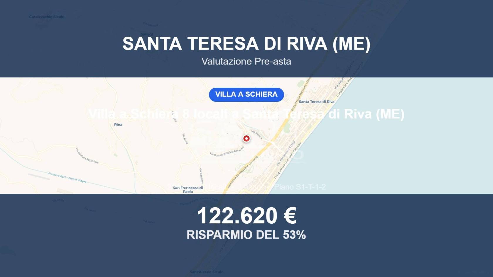 Villetta a schiera in vendita a Santa Teresa di Riva