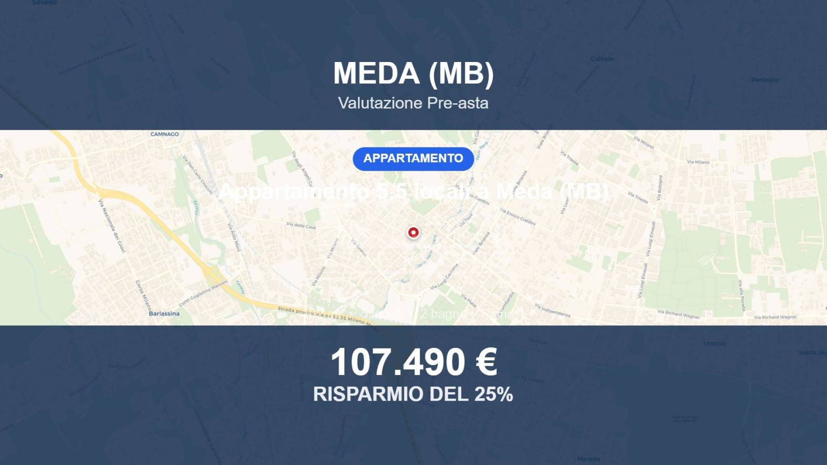 Appartamento in vendita a Meda