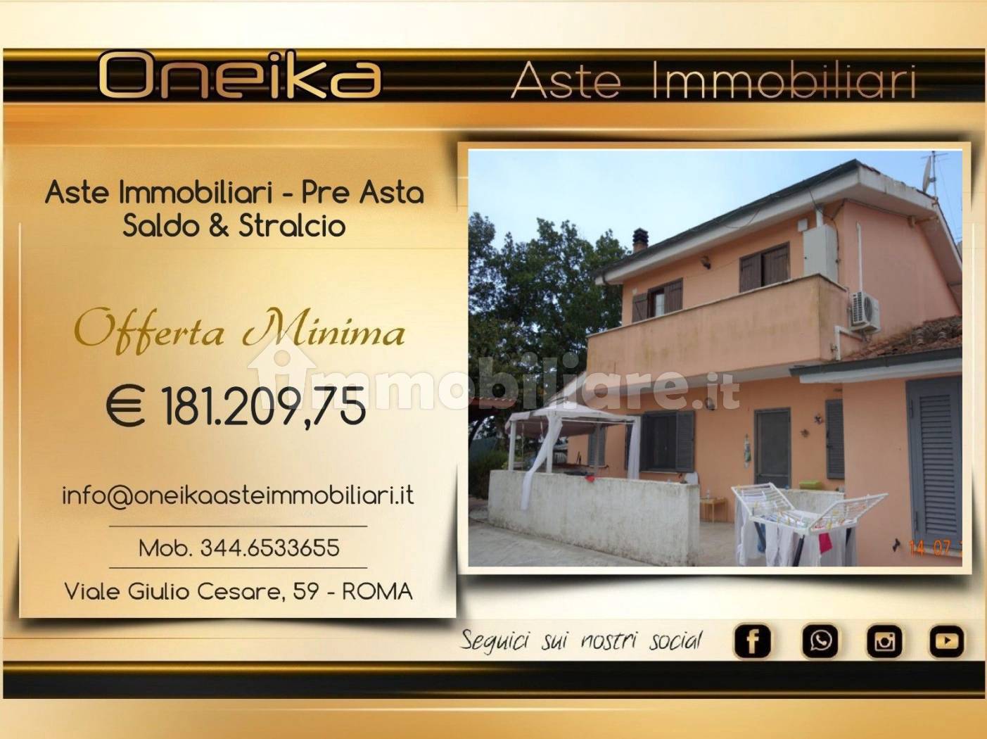 Villa in vendita a Sabaudia