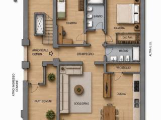 Trilocale viale Ezio 9, Amendola - Buonarroti, Milano