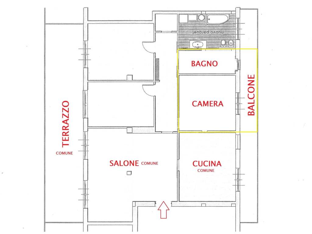 Stanza singola in Centro, foto 18 di 18